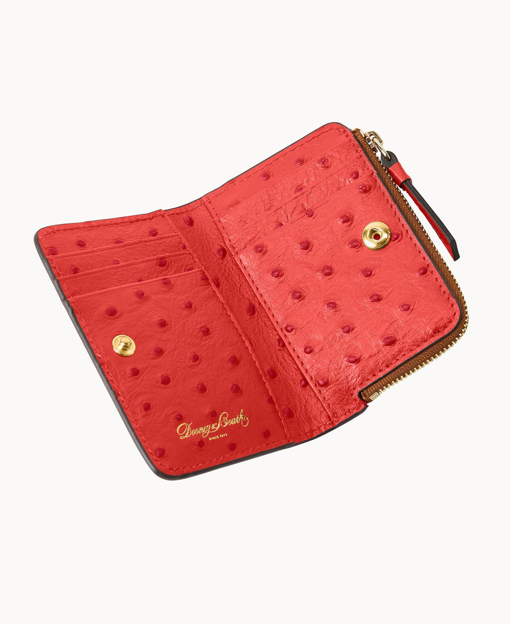 Ostrich Zip Credit Card Wallet 12