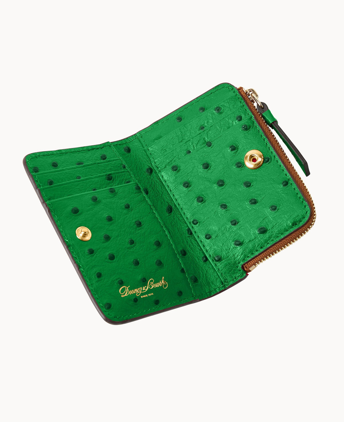 Ostrich Zip Credit Card Wallet 12