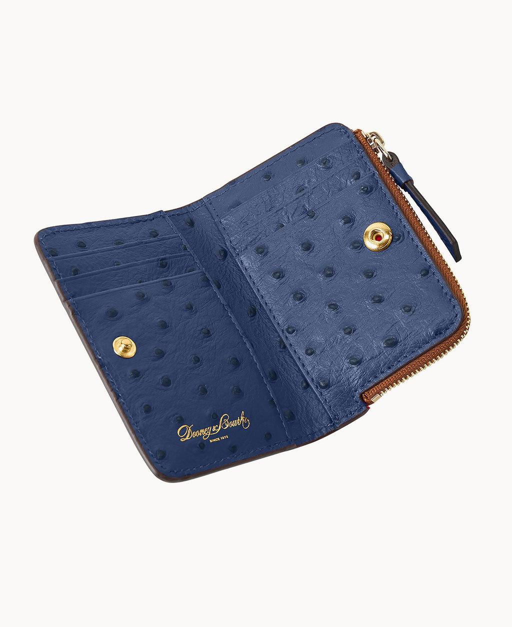 Ostrich Zip Credit Card Wallet 12