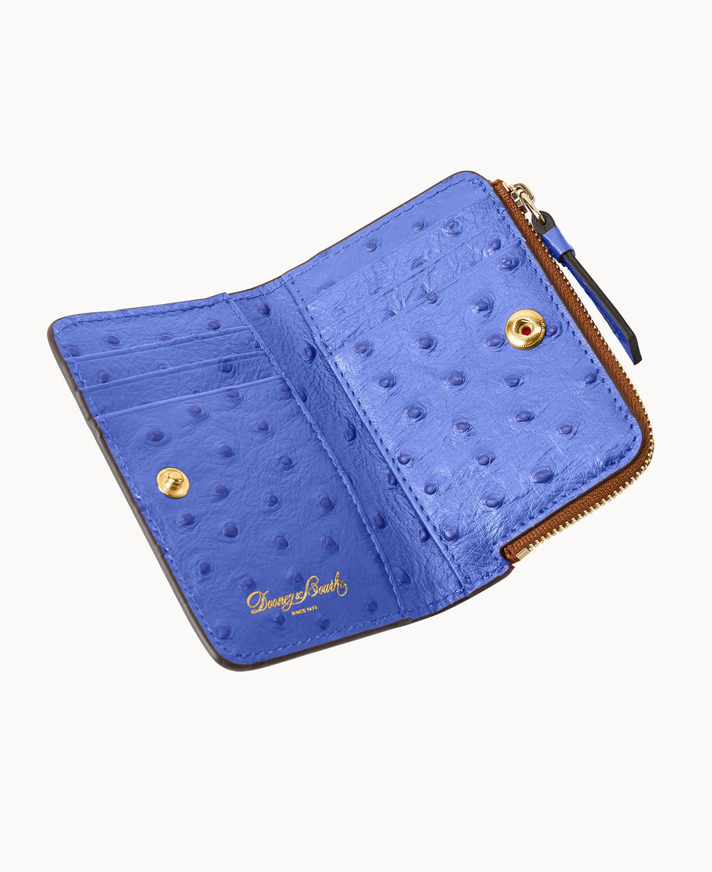 Ostrich Zip Credit Card Wallet 12