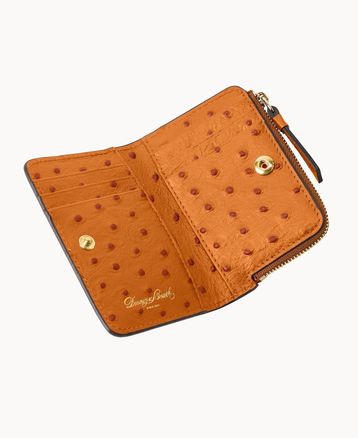 Ostrich Zip Credit Card Wallet 12