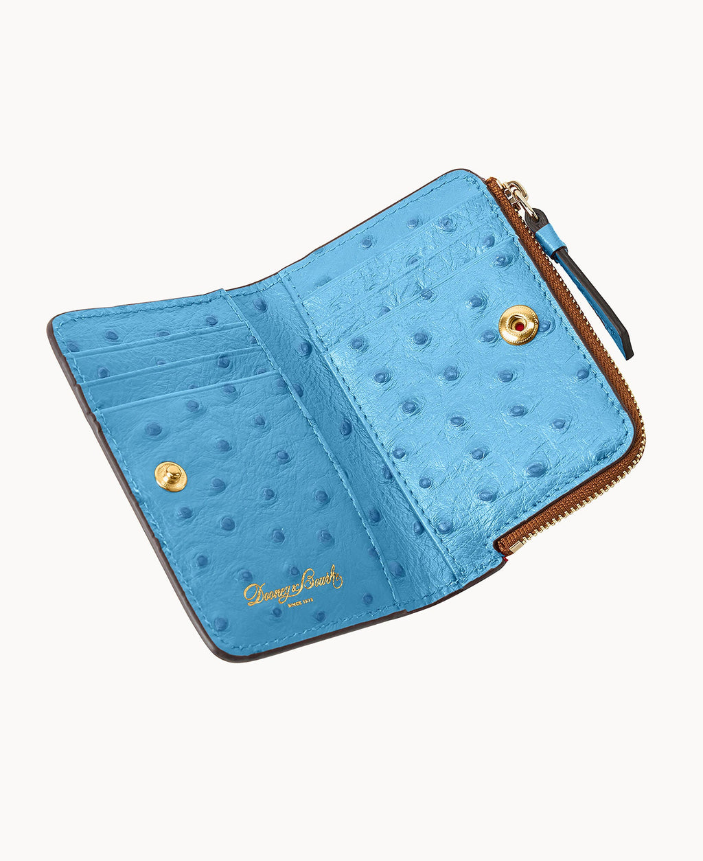 Ostrich Zip Credit Card Wallet 12
