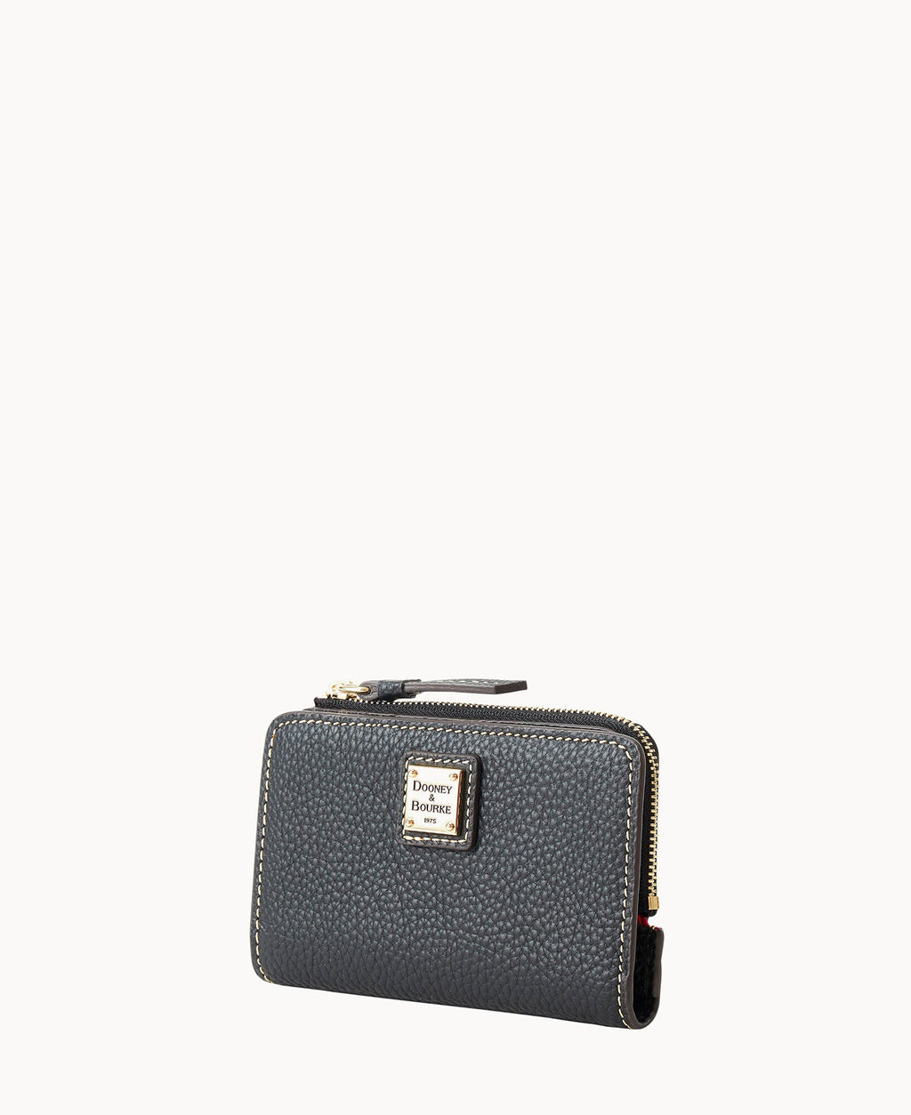 Pebble Grain Zip Credit Card Wallet 14