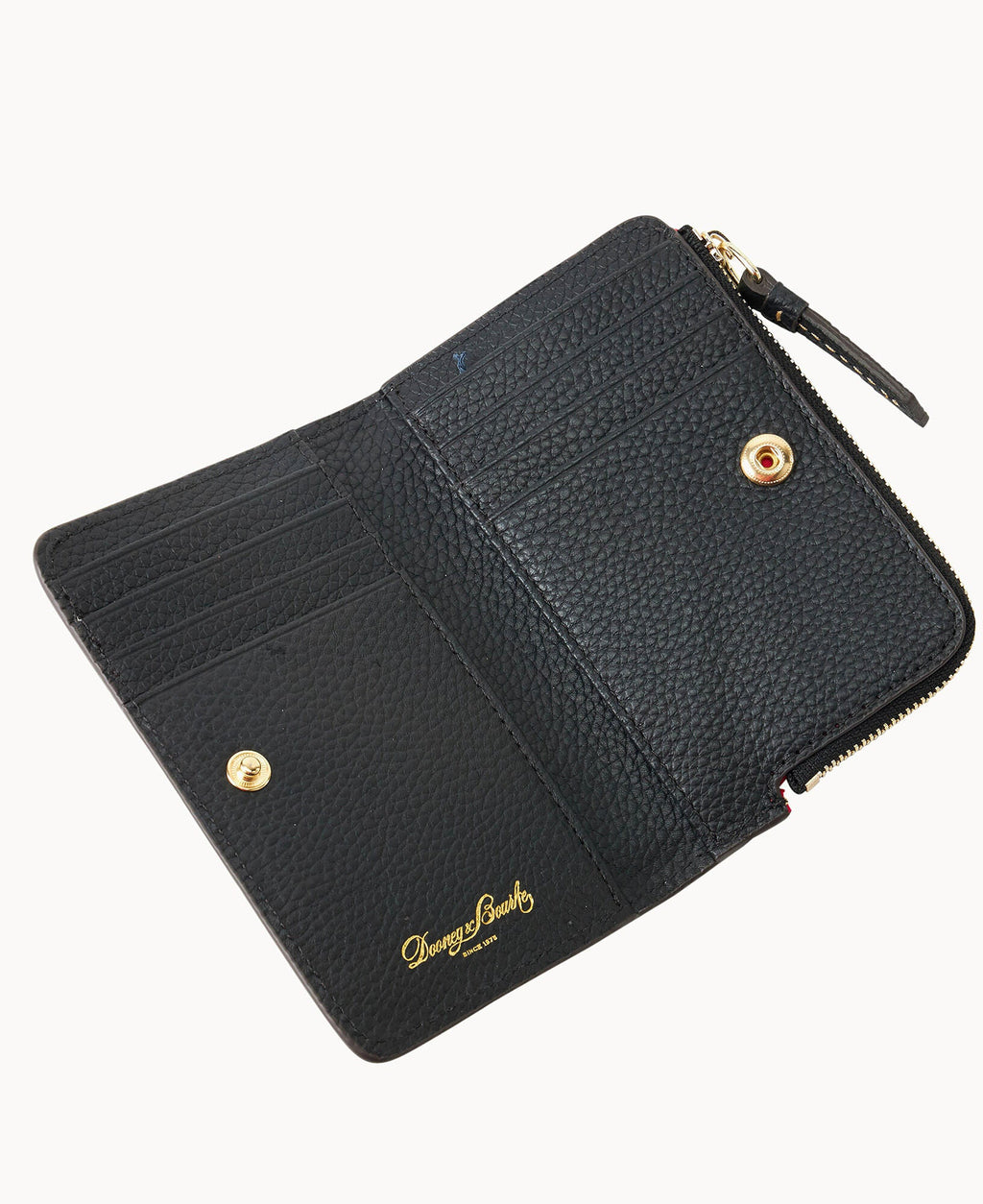 Pebble Grain Zip Credit Card Wallet 14