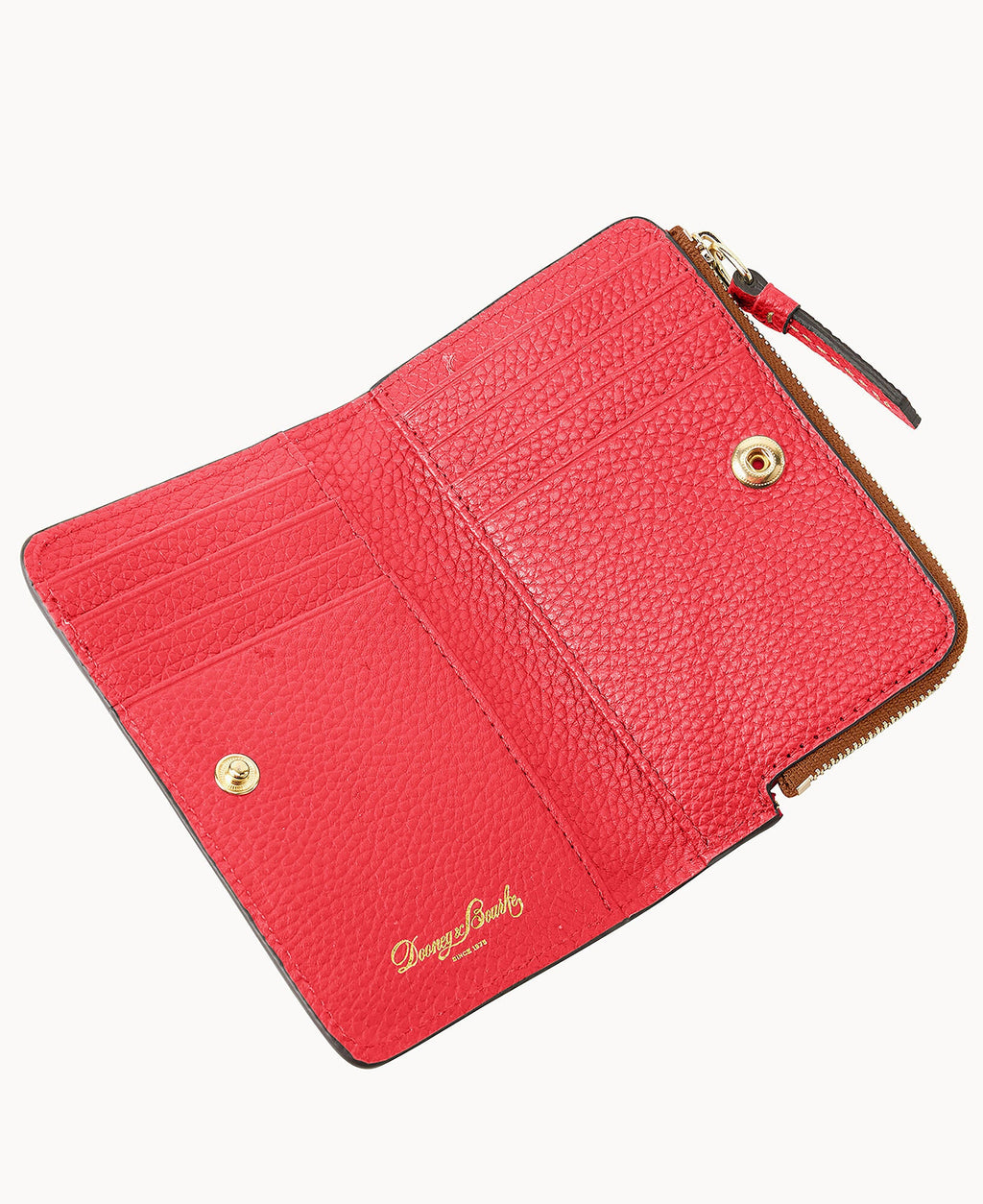 Pebble Grain Zip Credit Card Wallet 14