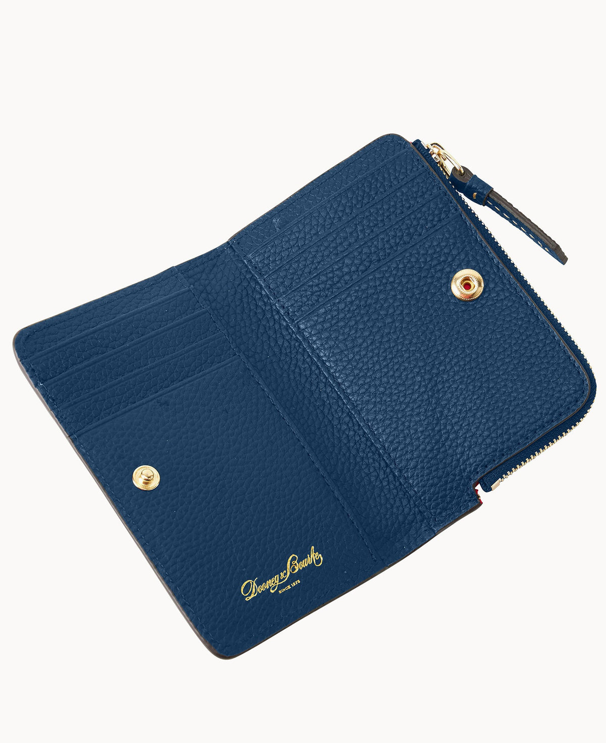 Pebble Grain Zip Credit Card Wallet 14