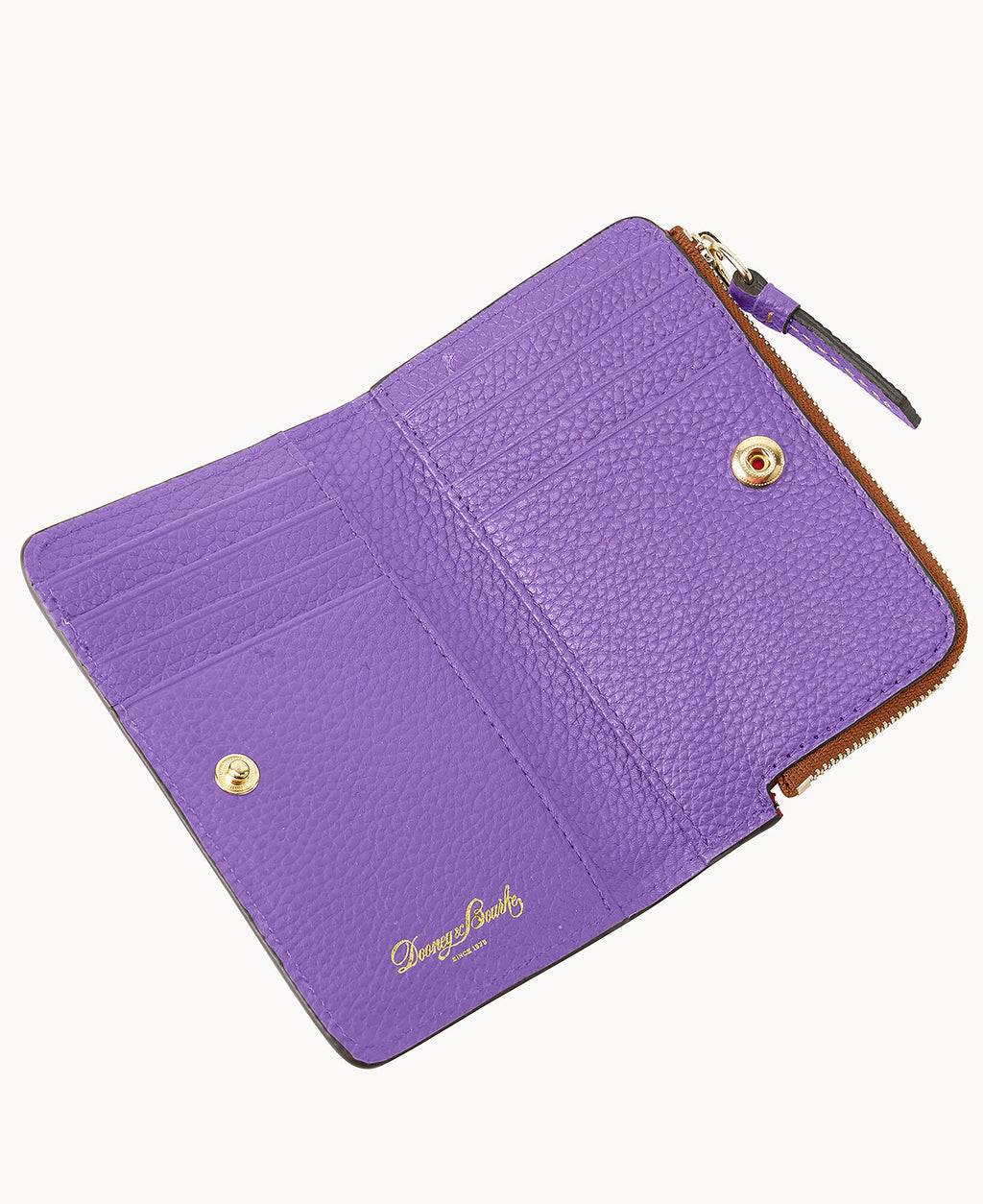 Pebble Grain Zip Credit Card Wallet 14