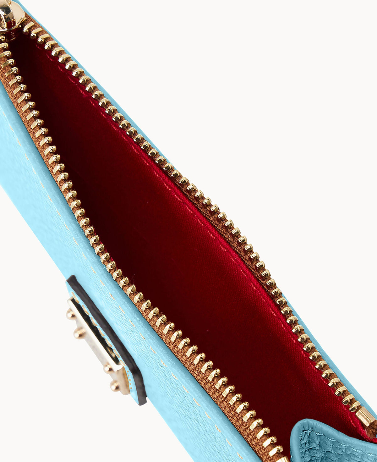 Pebble Grain Zip Credit Card Case