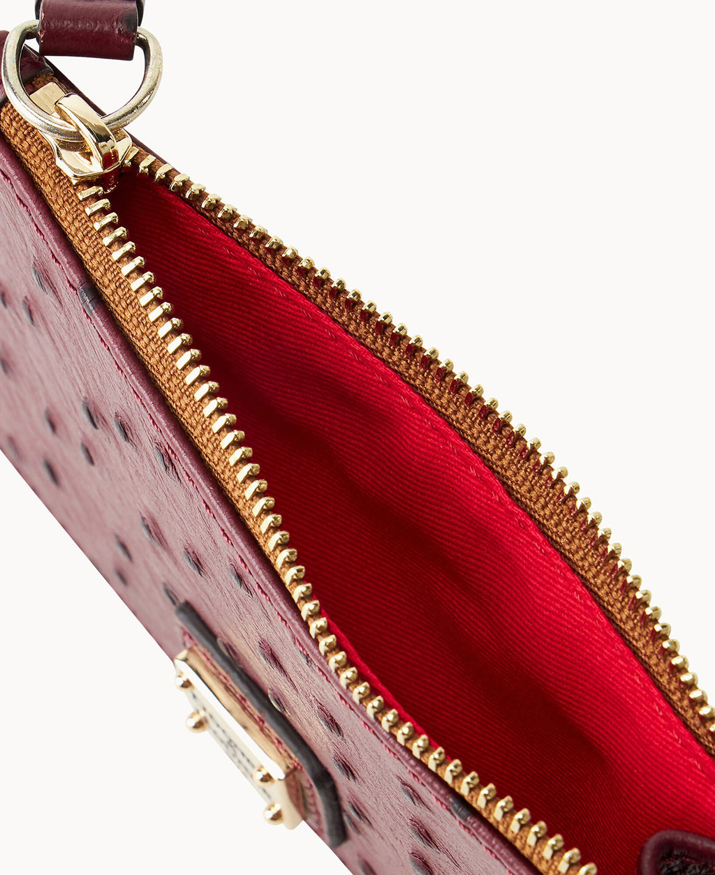 Ostrich Zip Credit Card Case