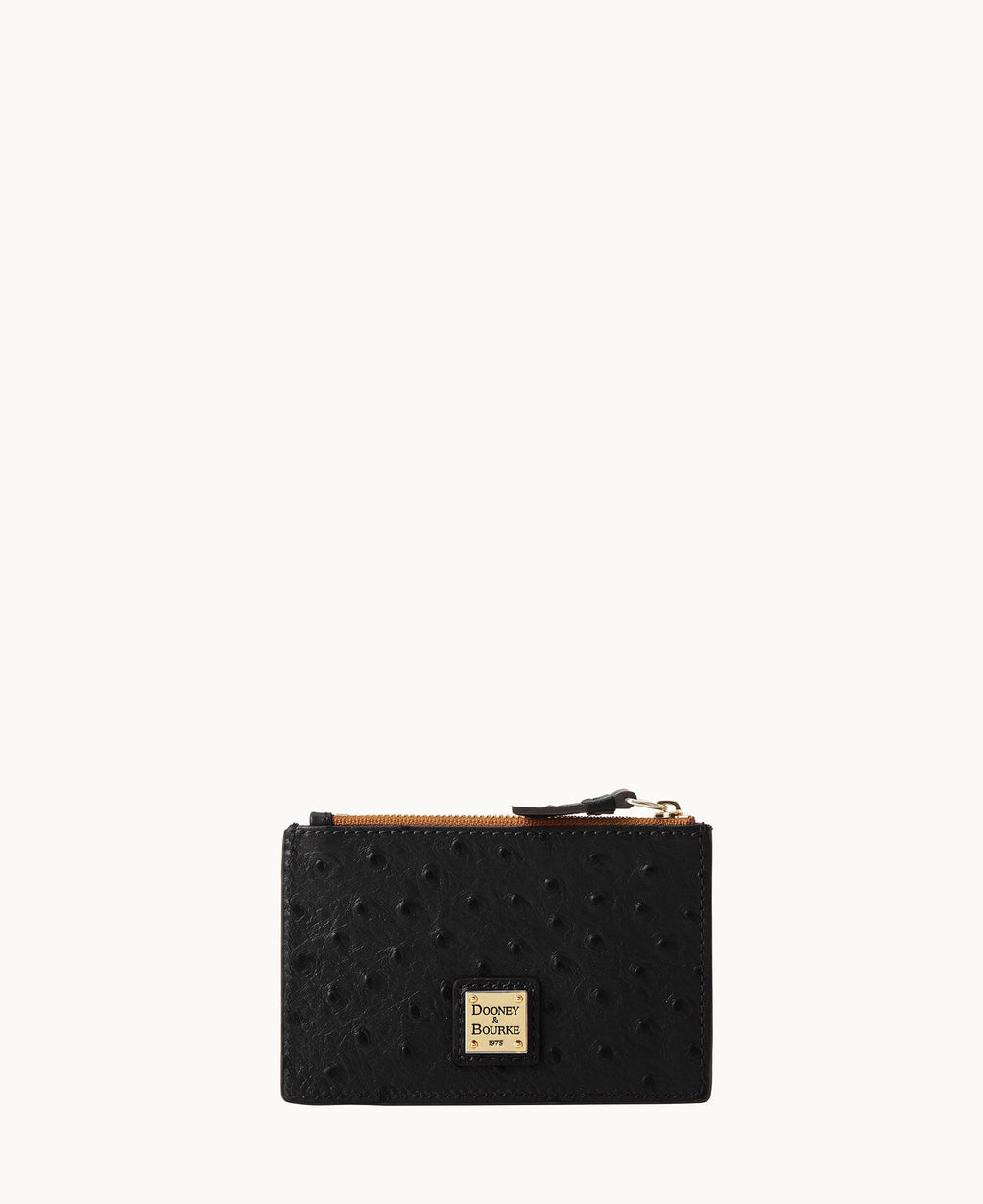 Ostrich Zip Credit Card Case