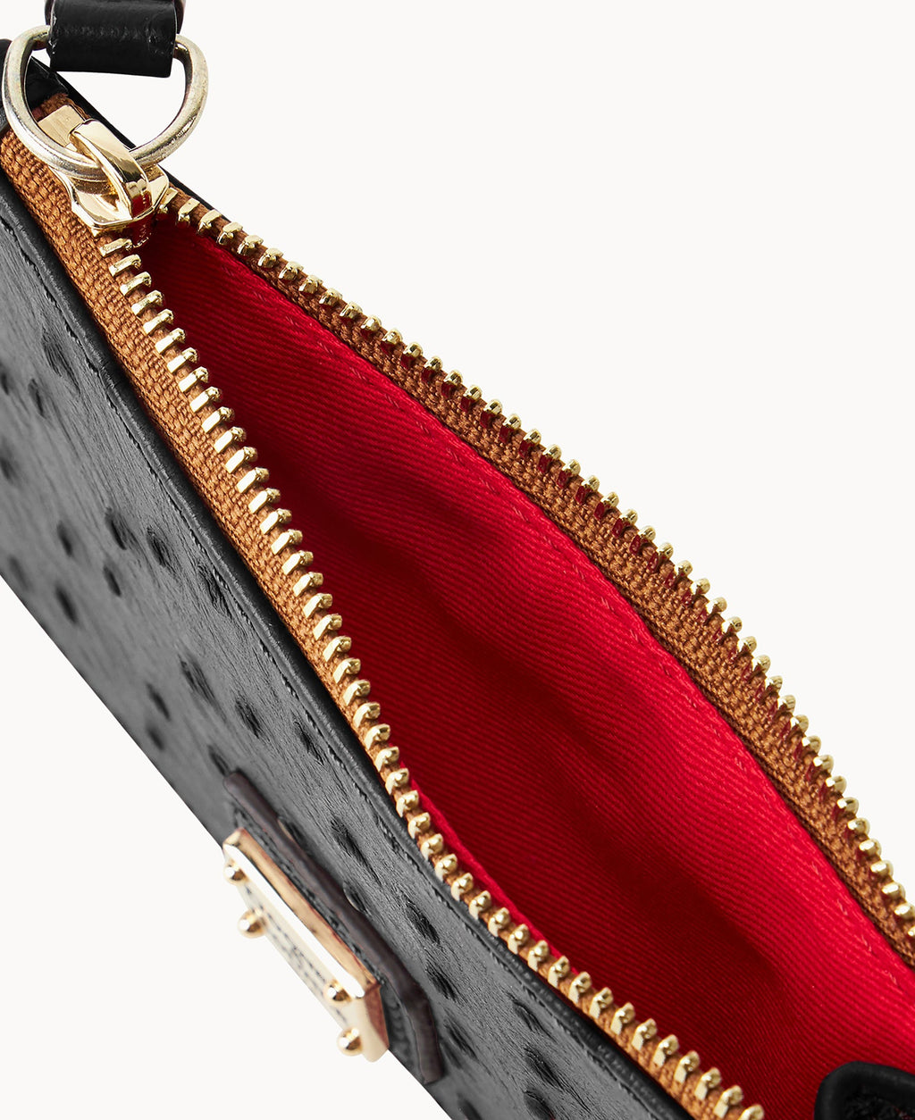 Ostrich Zip Credit Card Case