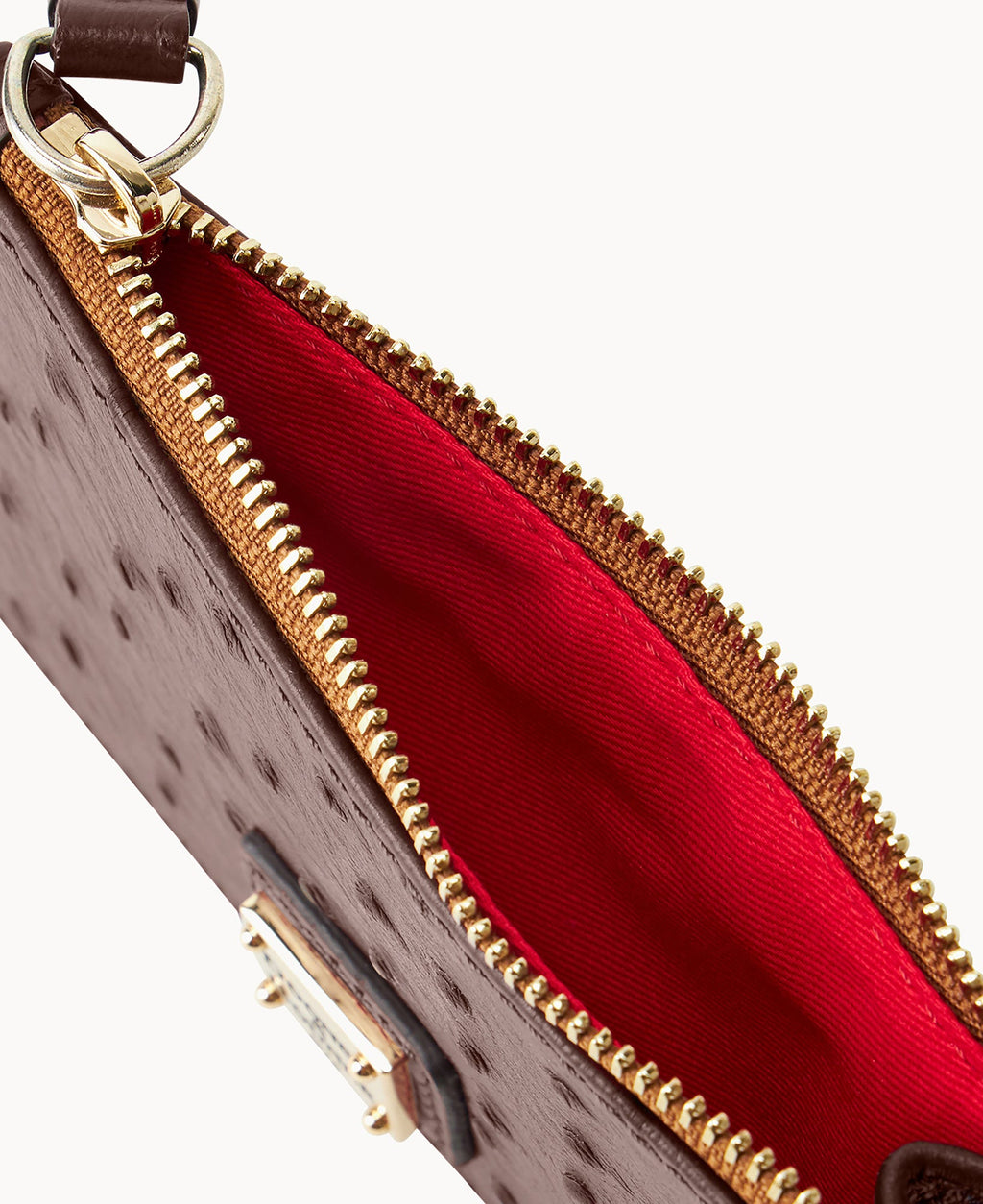 Ostrich Zip Credit Card Case