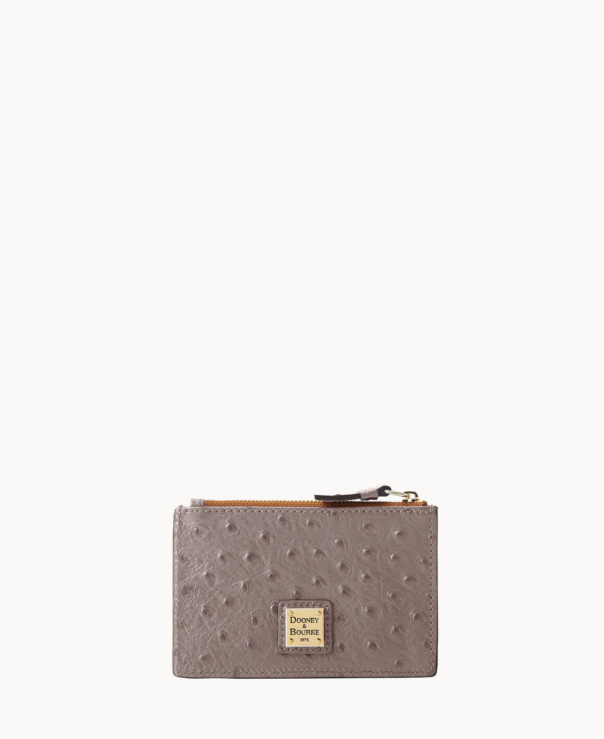 Ostrich Zip Credit Card Case