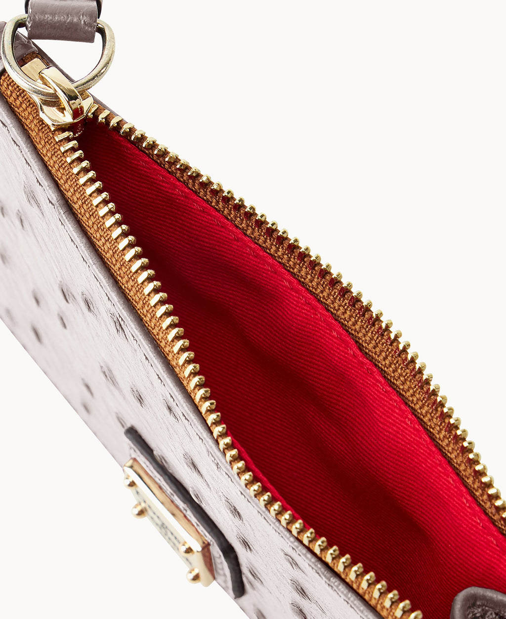 Ostrich Zip Credit Card Case