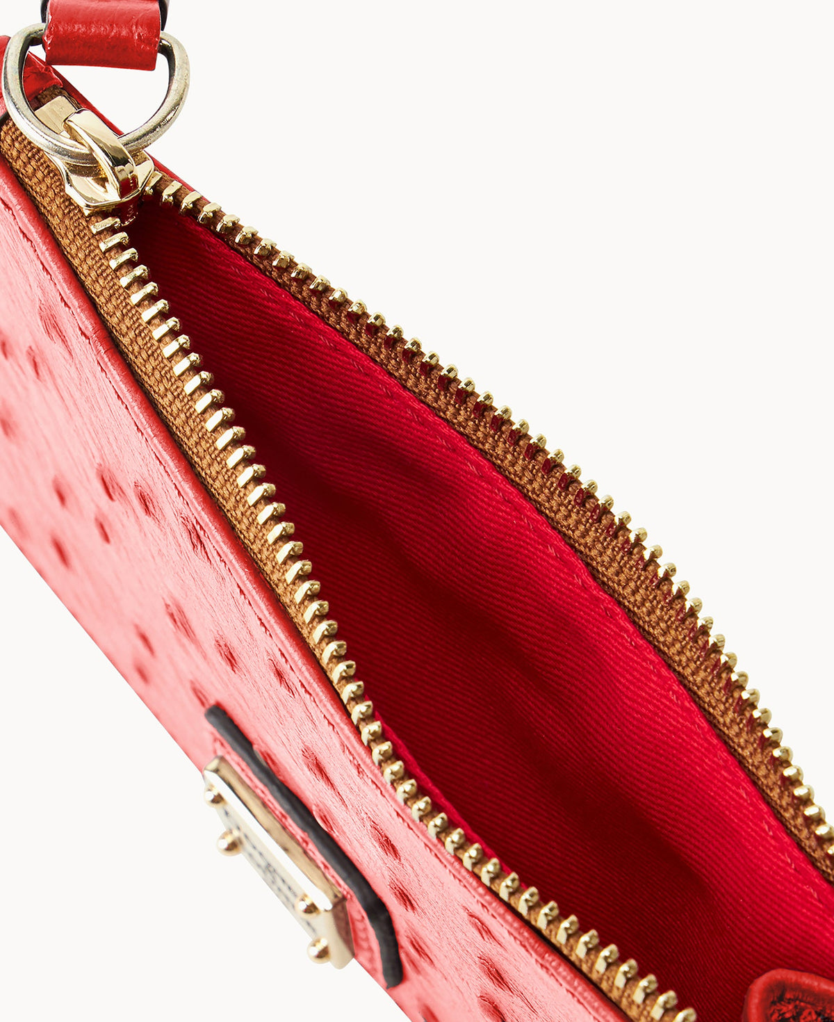 Ostrich Zip Credit Card Case