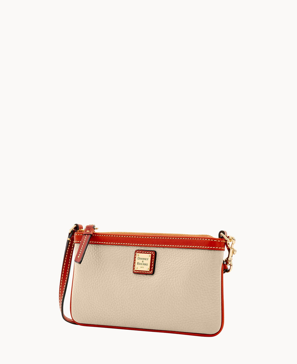 Pebble Grain Large Slim Wristlet