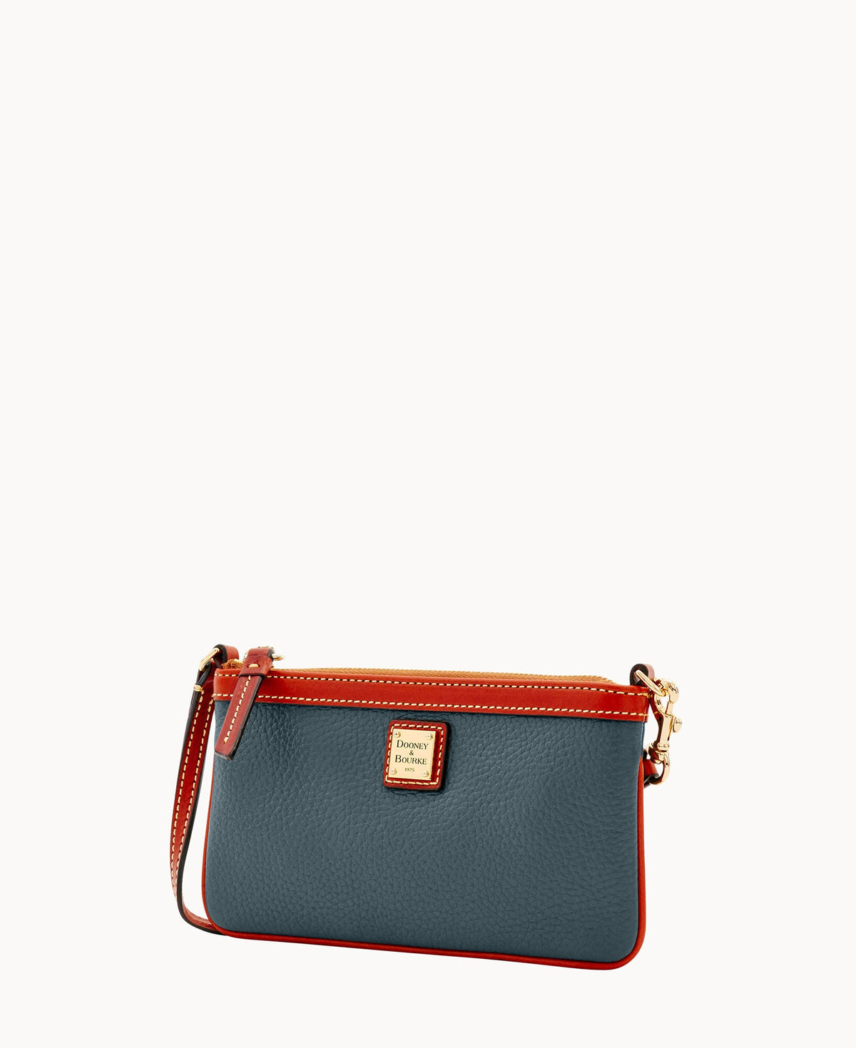Pebble Grain Large Slim Wristlet