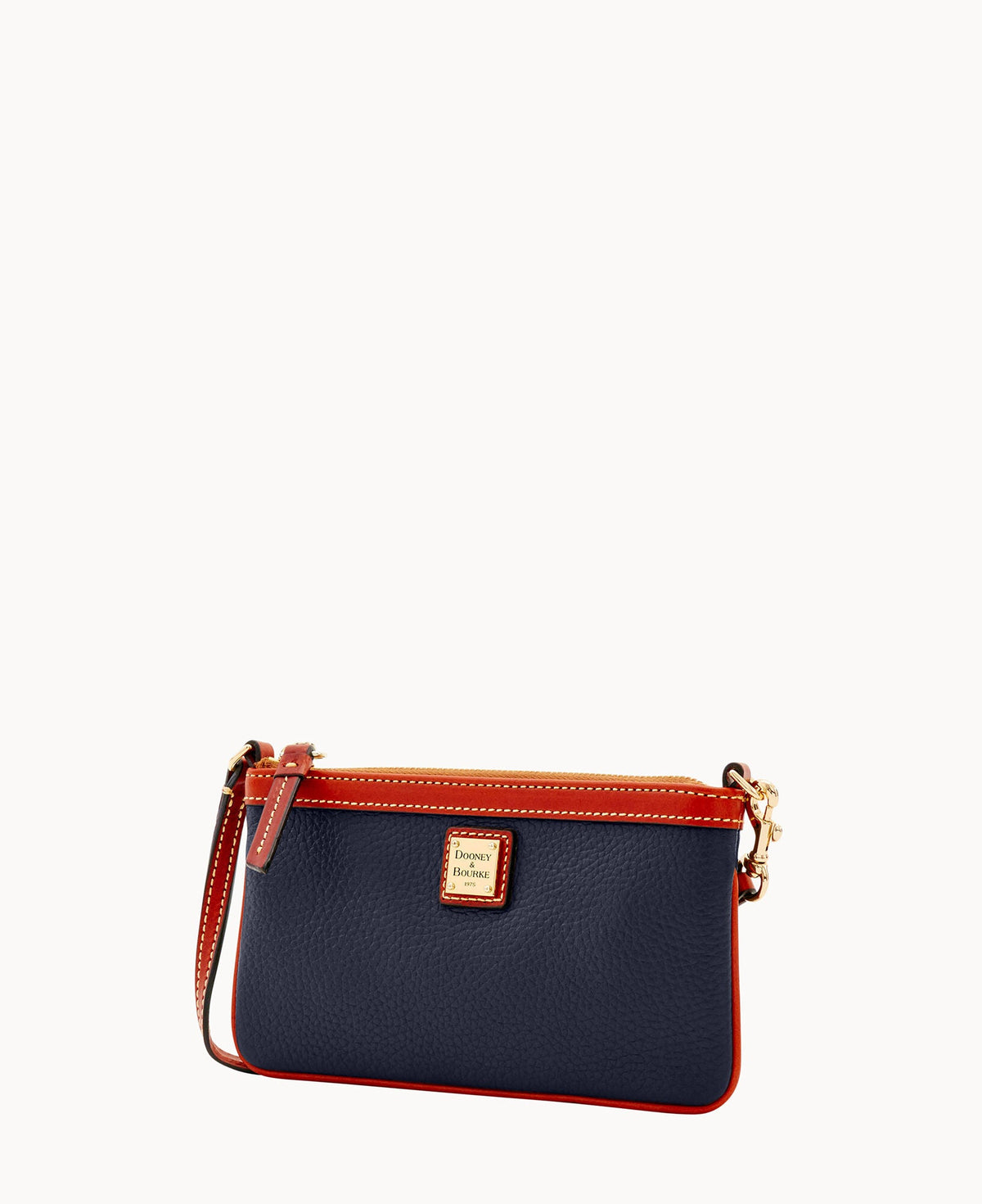 Pebble Grain Large Slim Wristlet