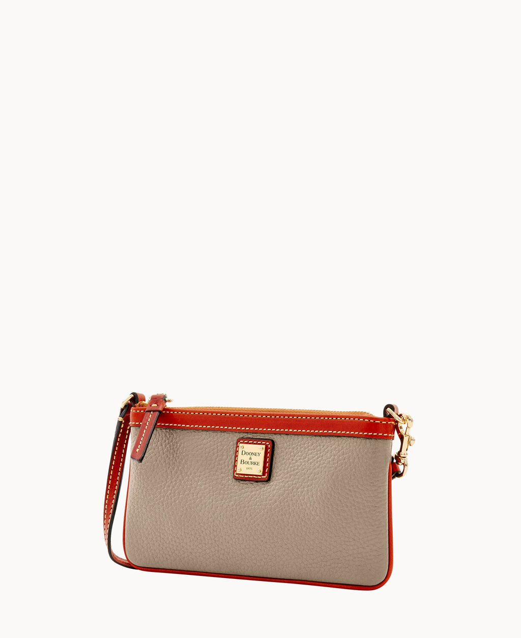 Pebble Grain Large Slim Wristlet