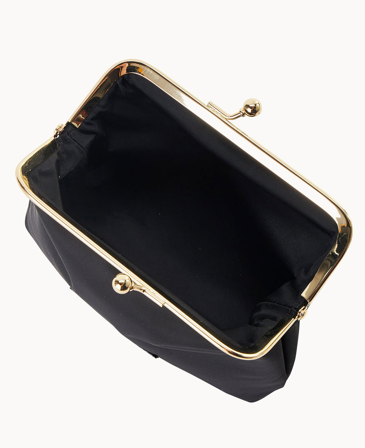 Nylon Large Framed Purse
