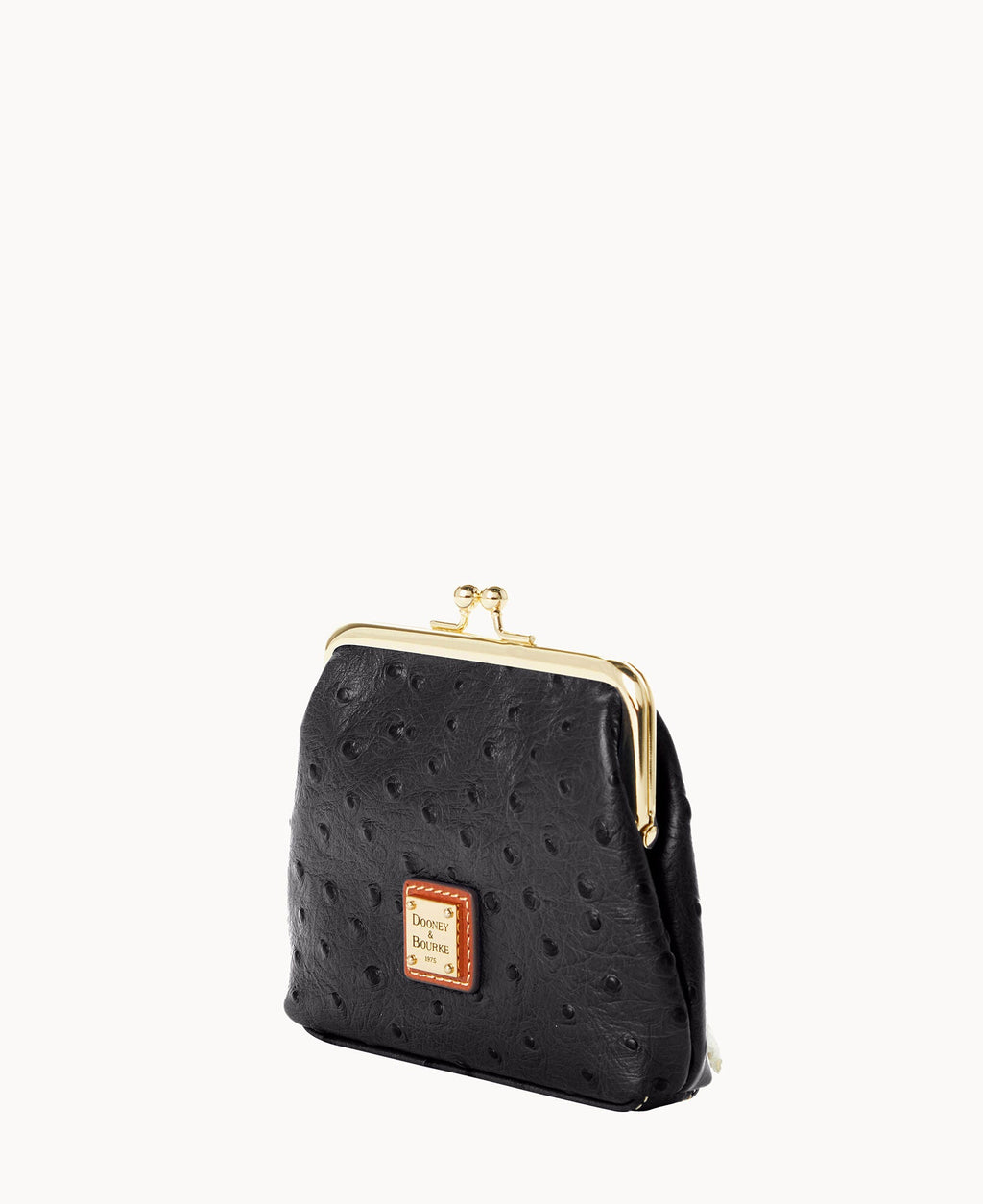 Ostrich Large Framed Purse