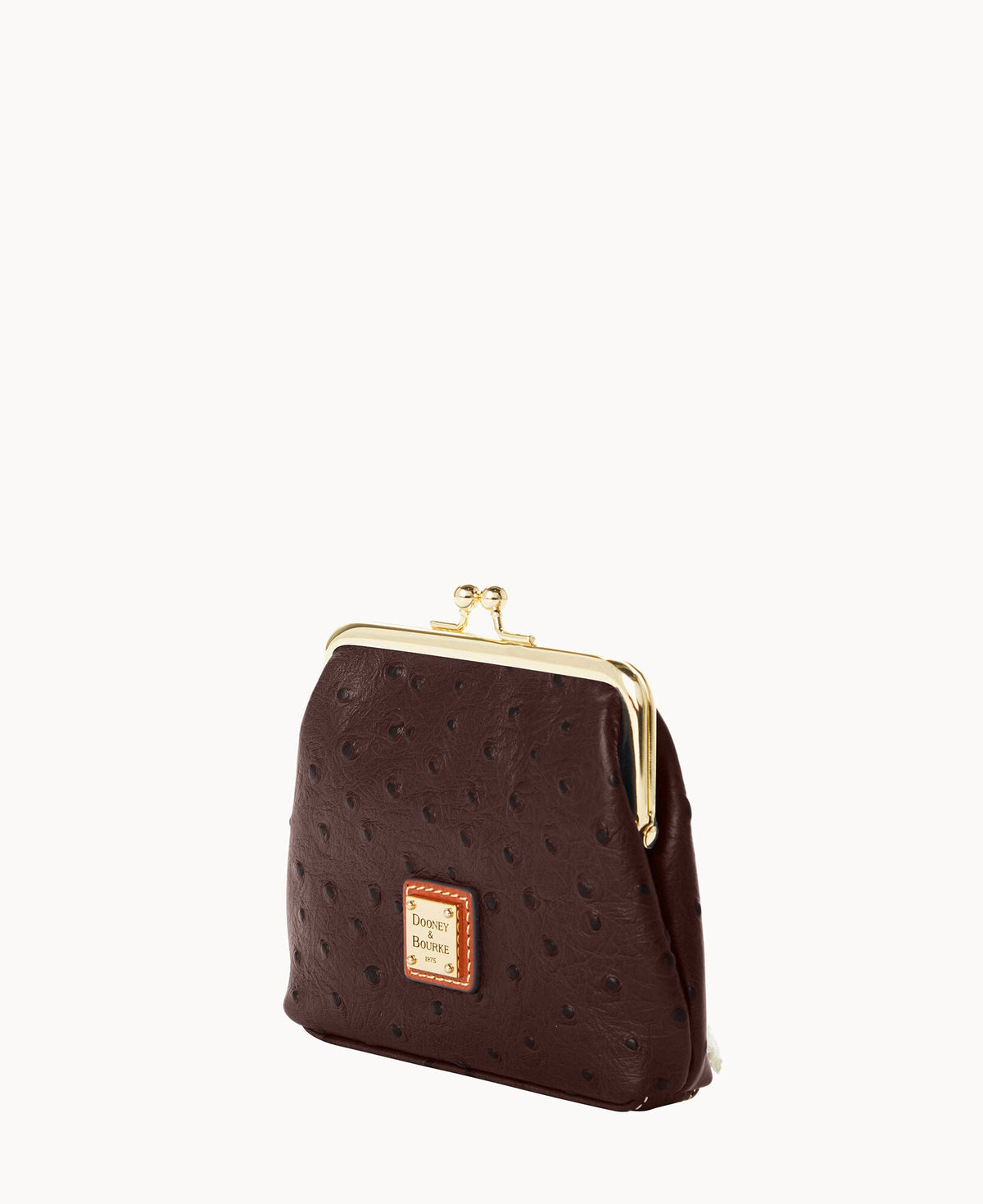 Ostrich Large Framed Purse