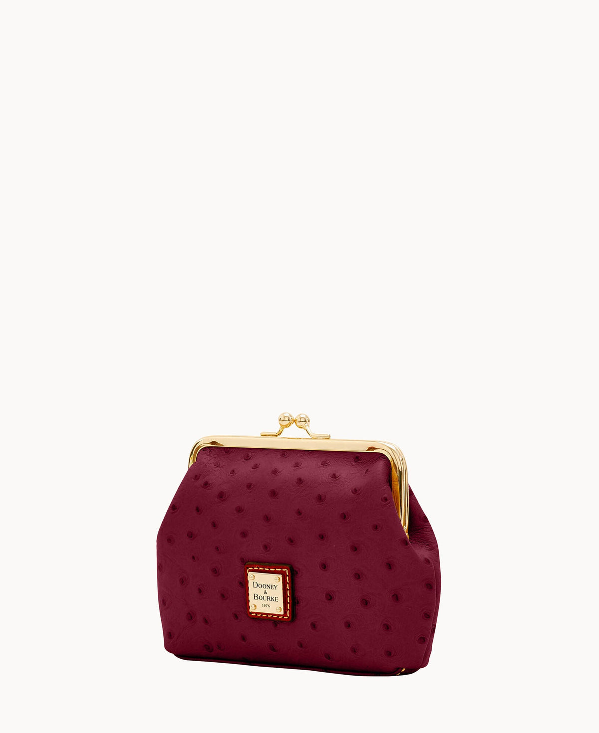Ostrich Large Framed Purse