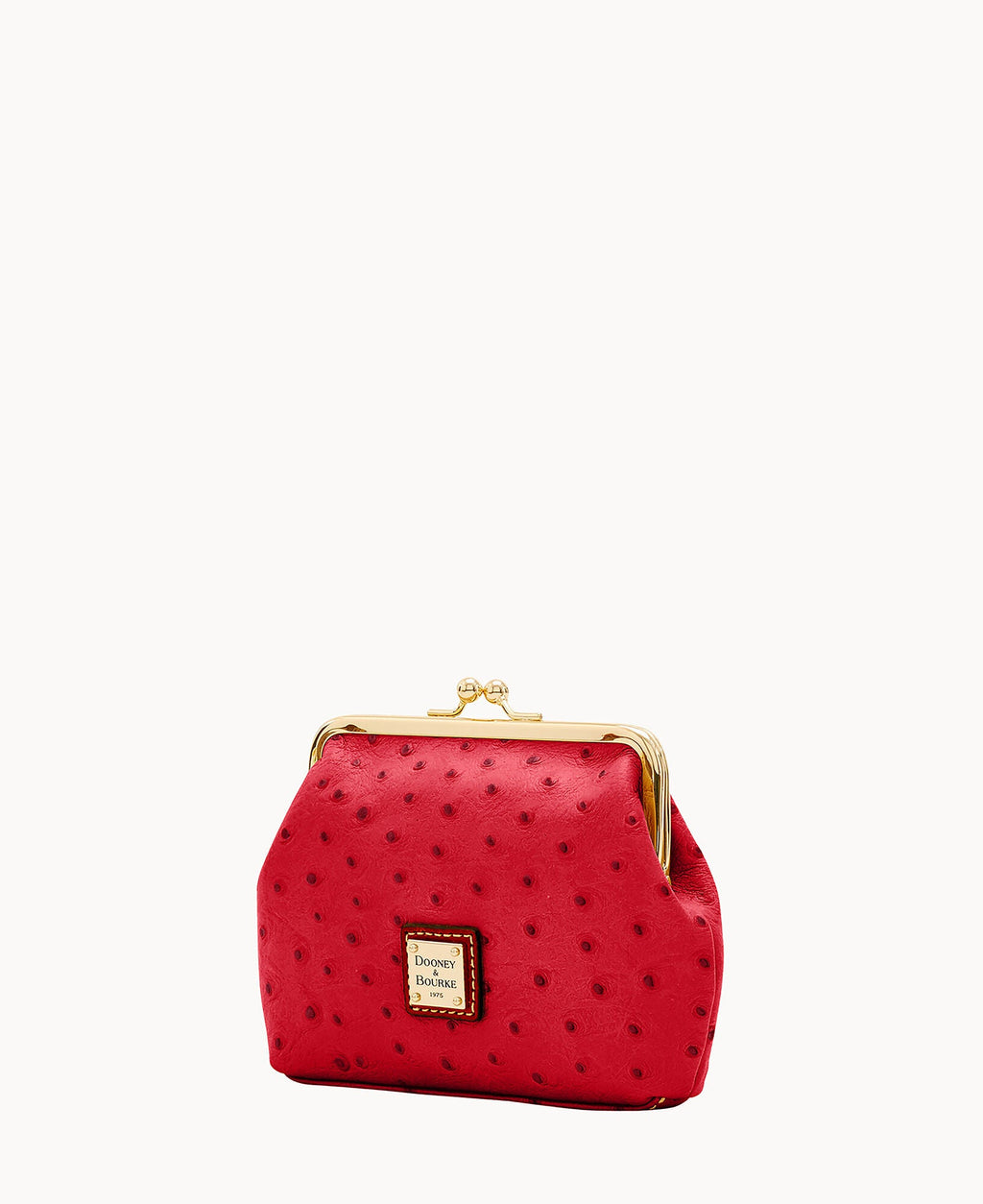 Ostrich Large Framed Purse