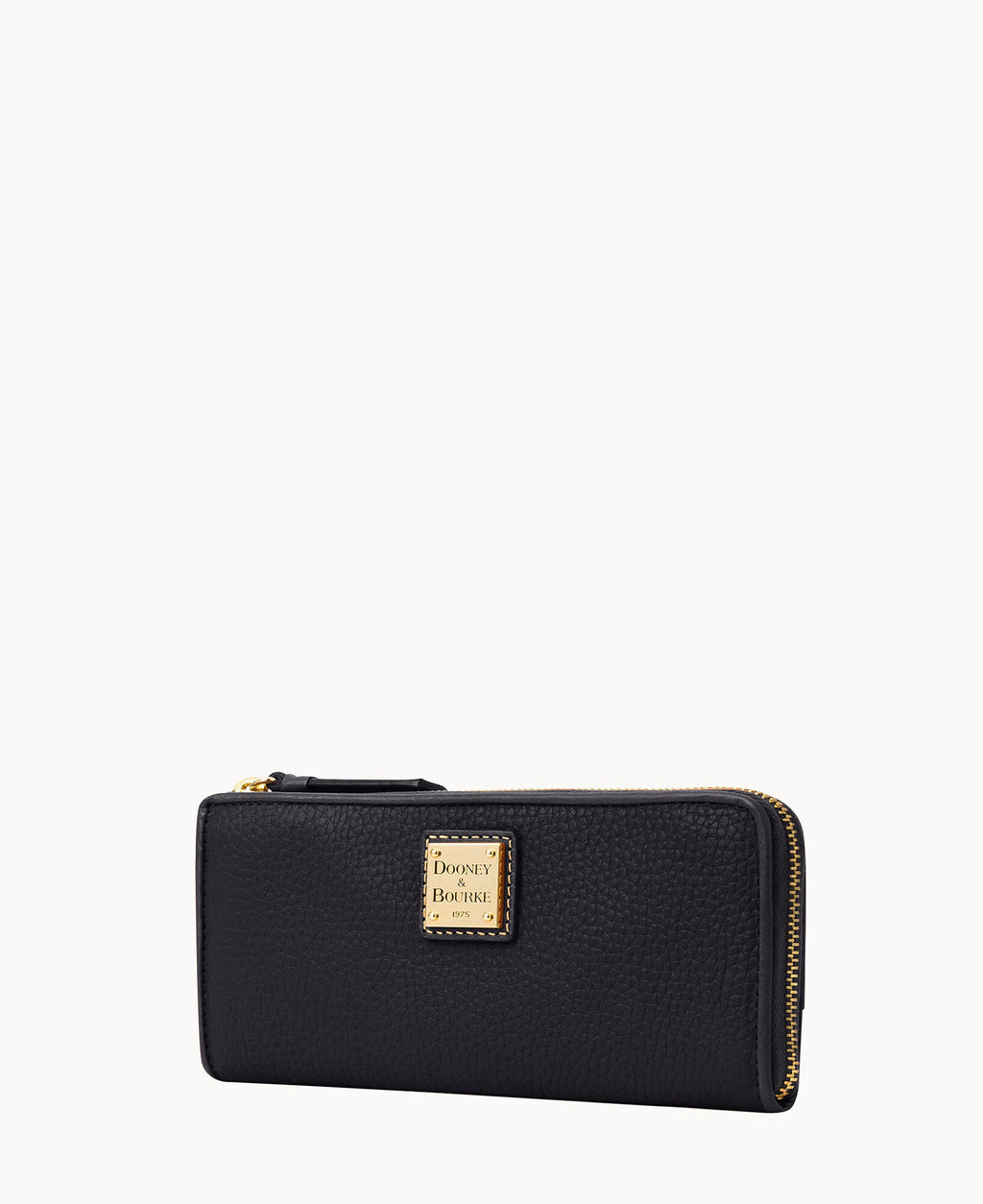 Pebble Grain Zip Clutch
