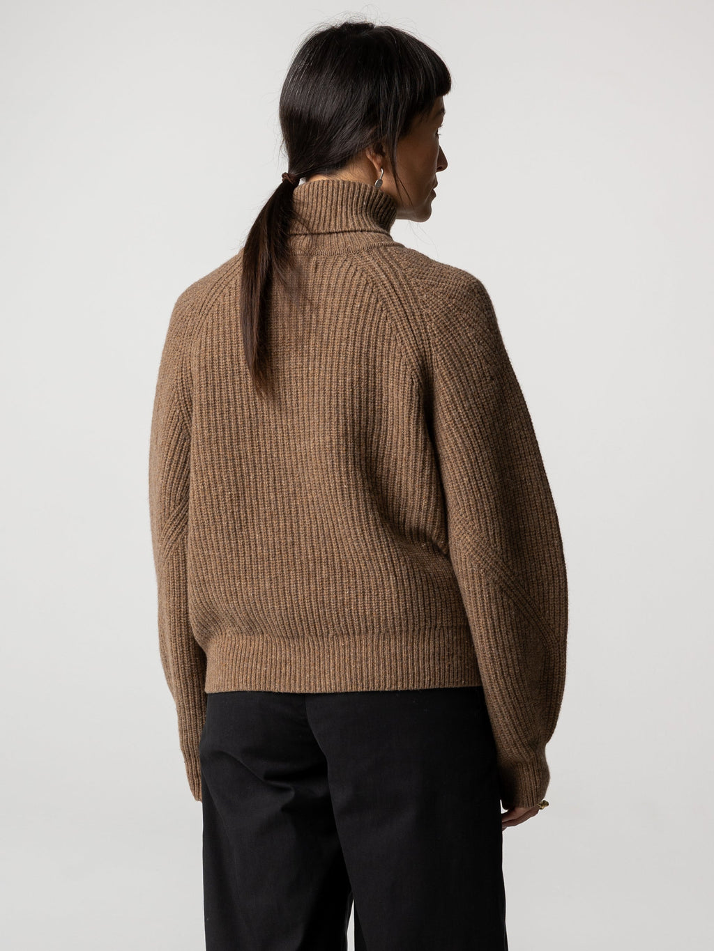 Women's Amy Powney + Finisterre Fisherman Rib Roll Neck Jumper