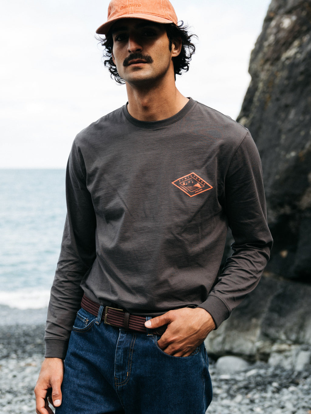 Men's Diamond Logo Long Sleeve T-shirt