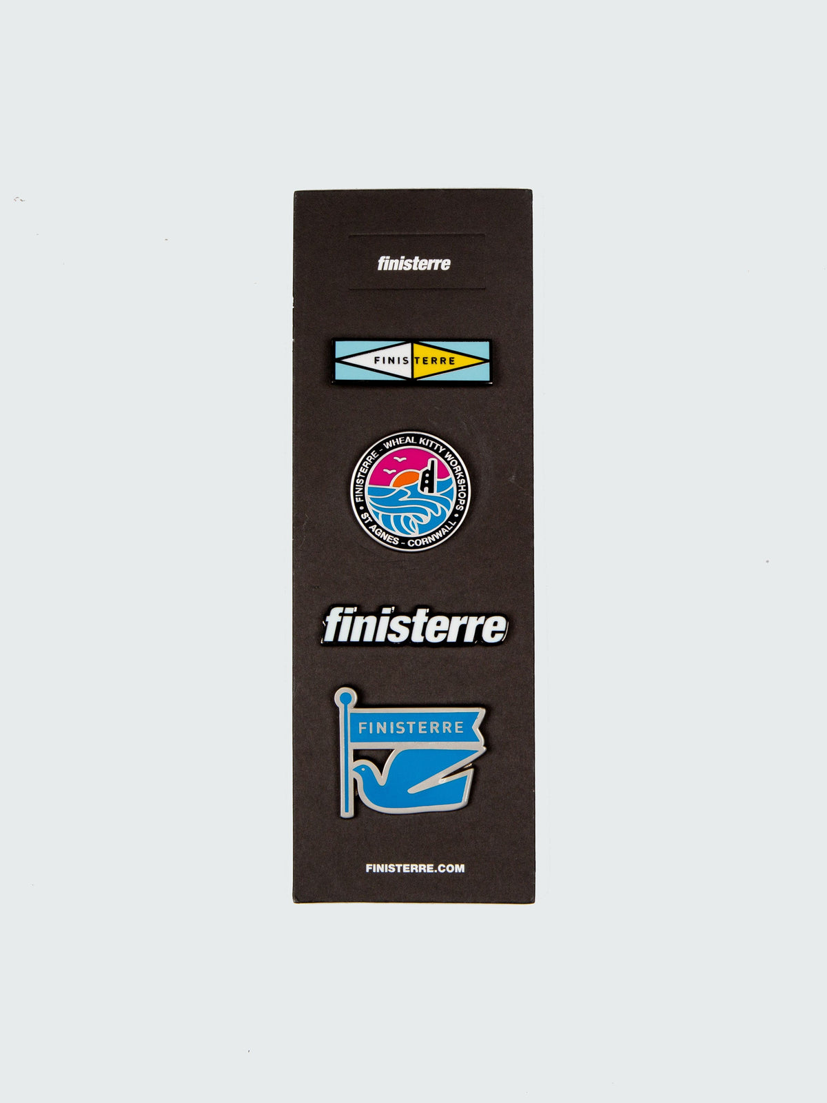 Finisterre Blue Pin Badges
