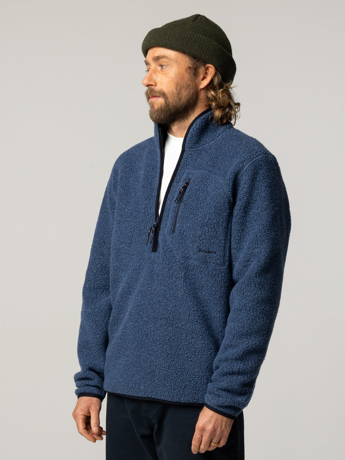 Men's Portell Wool 1/4 Zip Fleece