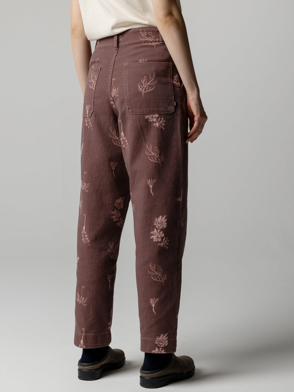 Women's Floral Marine Yarrel Printed Trouser