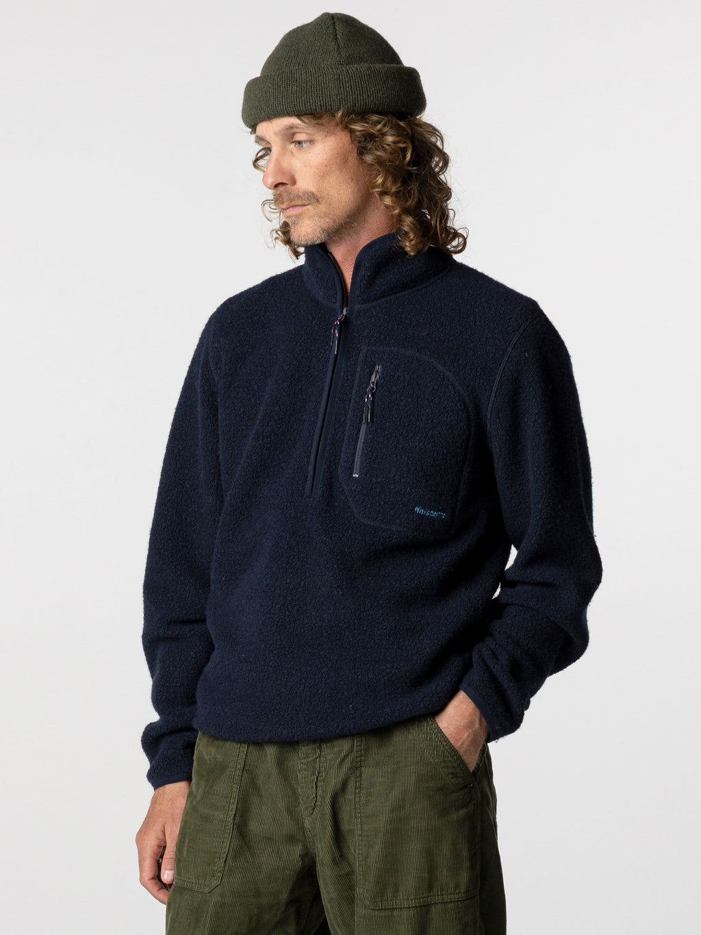 Men's Portell Wool 1/4 Zip Fleece
