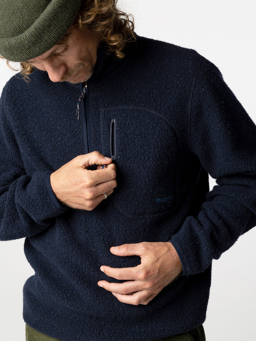 Men's Portell Wool 1/4 Zip Fleece